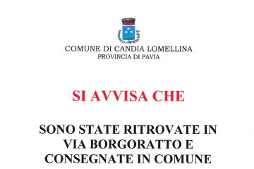 Avviso ritrovamento chiavi.