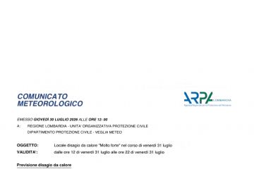 Emergenza Caldo 2026 - disagio "Molto forte"
